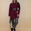 Tunika 50 Wiggins - burgundy