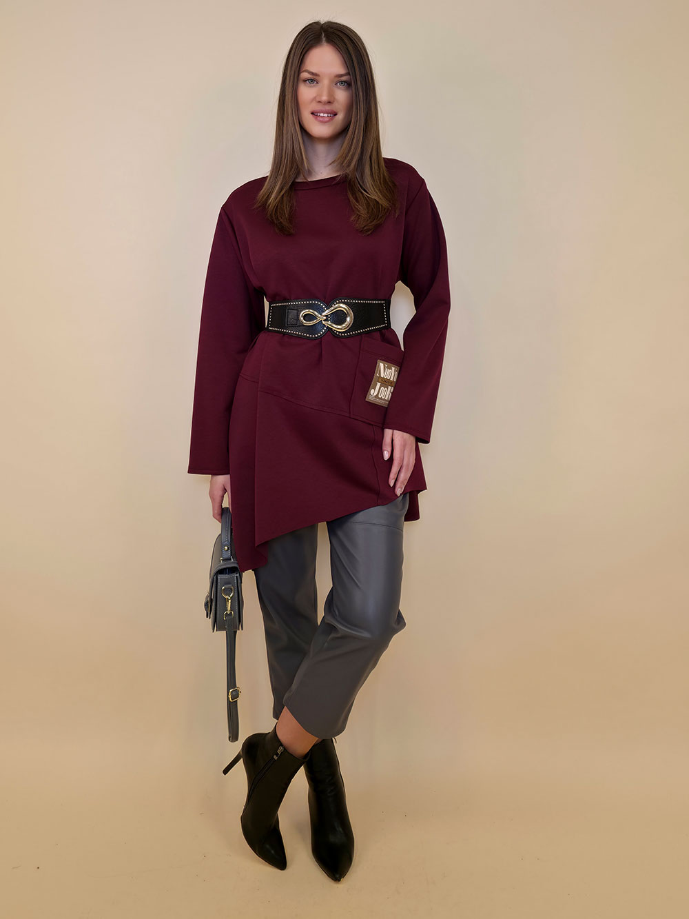 Tunika 50 Wiggins - burgundy