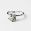 Prsten 11 - L.s.steel Two Hearts - silver