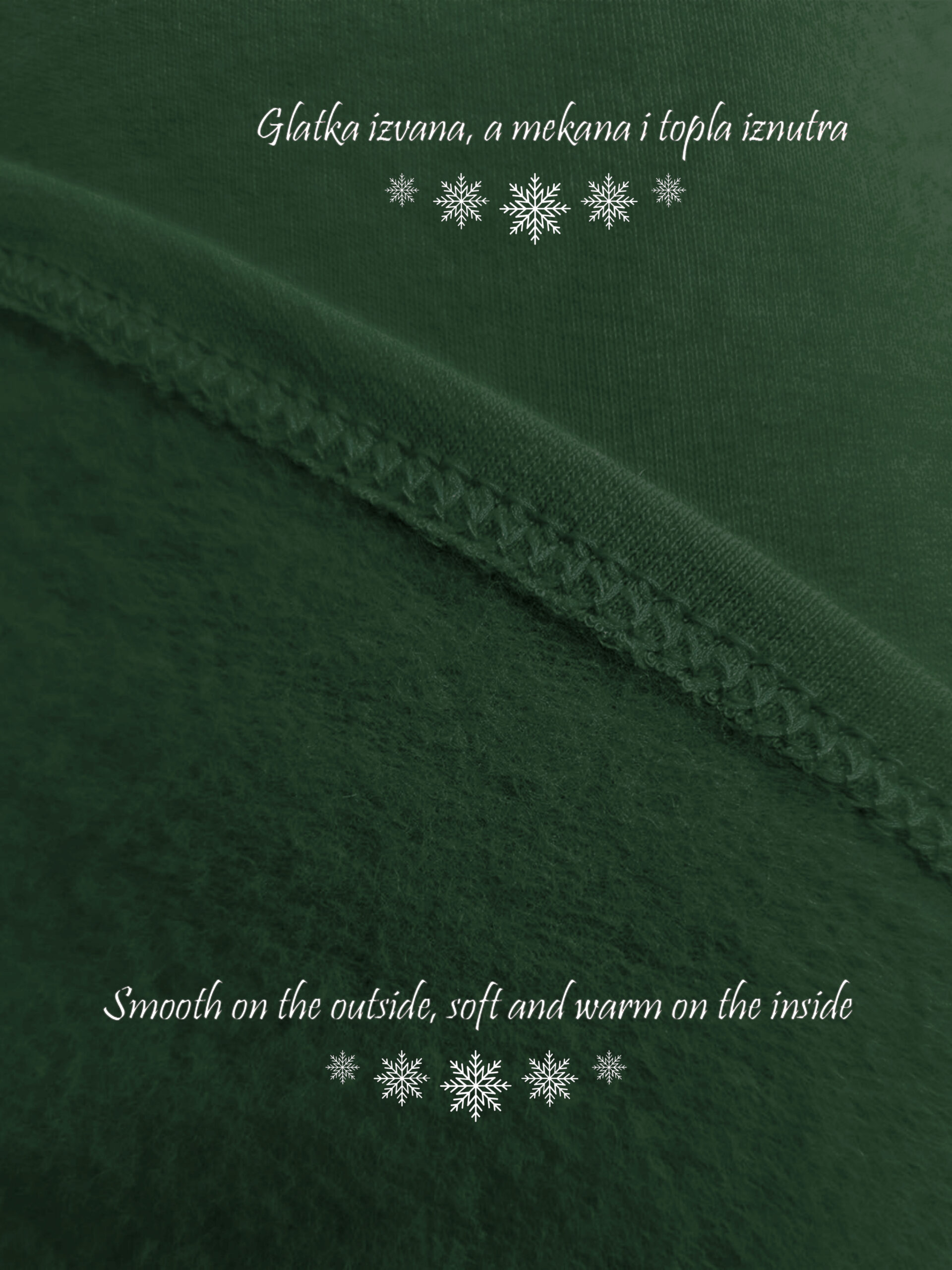 Haljina 48 YoYo deblja winter felpa - b.green - Slika 4