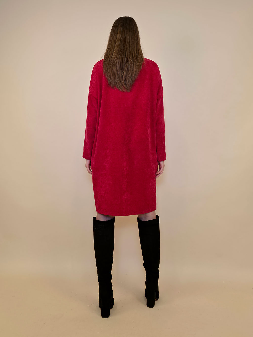 Haljina+remen 72 Elwood chenille - red - Slika 3