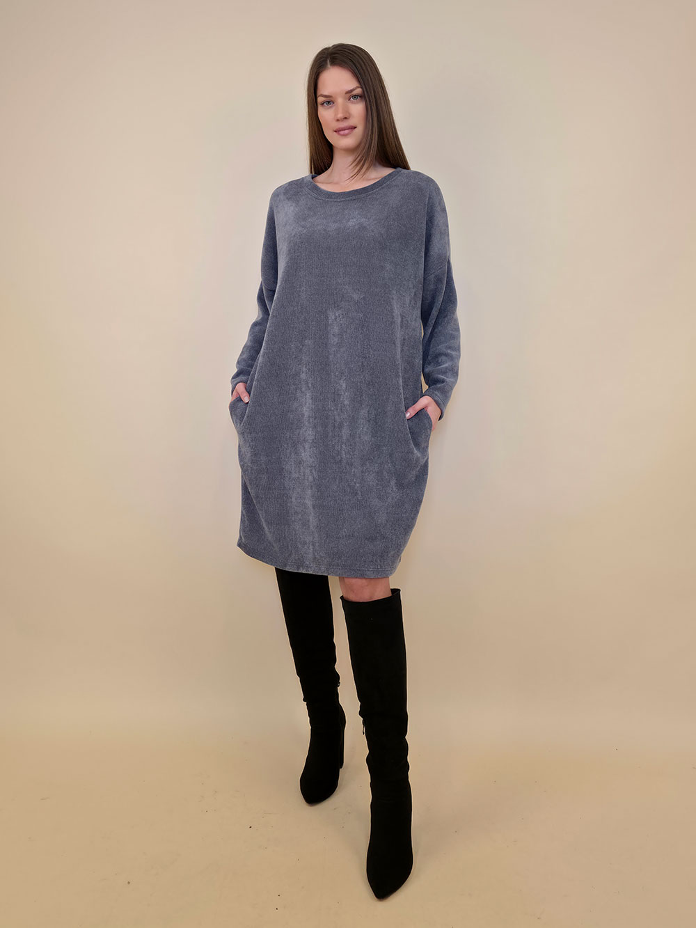 Haljina+remen 72 Elwood - ciniglia UN - grey