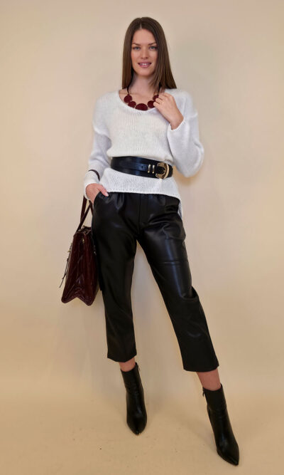 Pulover 36 Garrison - plt UN mohair - panna