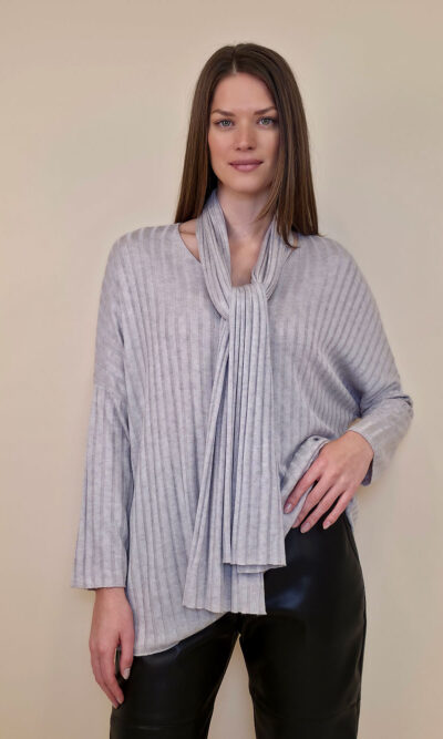 Majica+šal 46 Corinne - beige