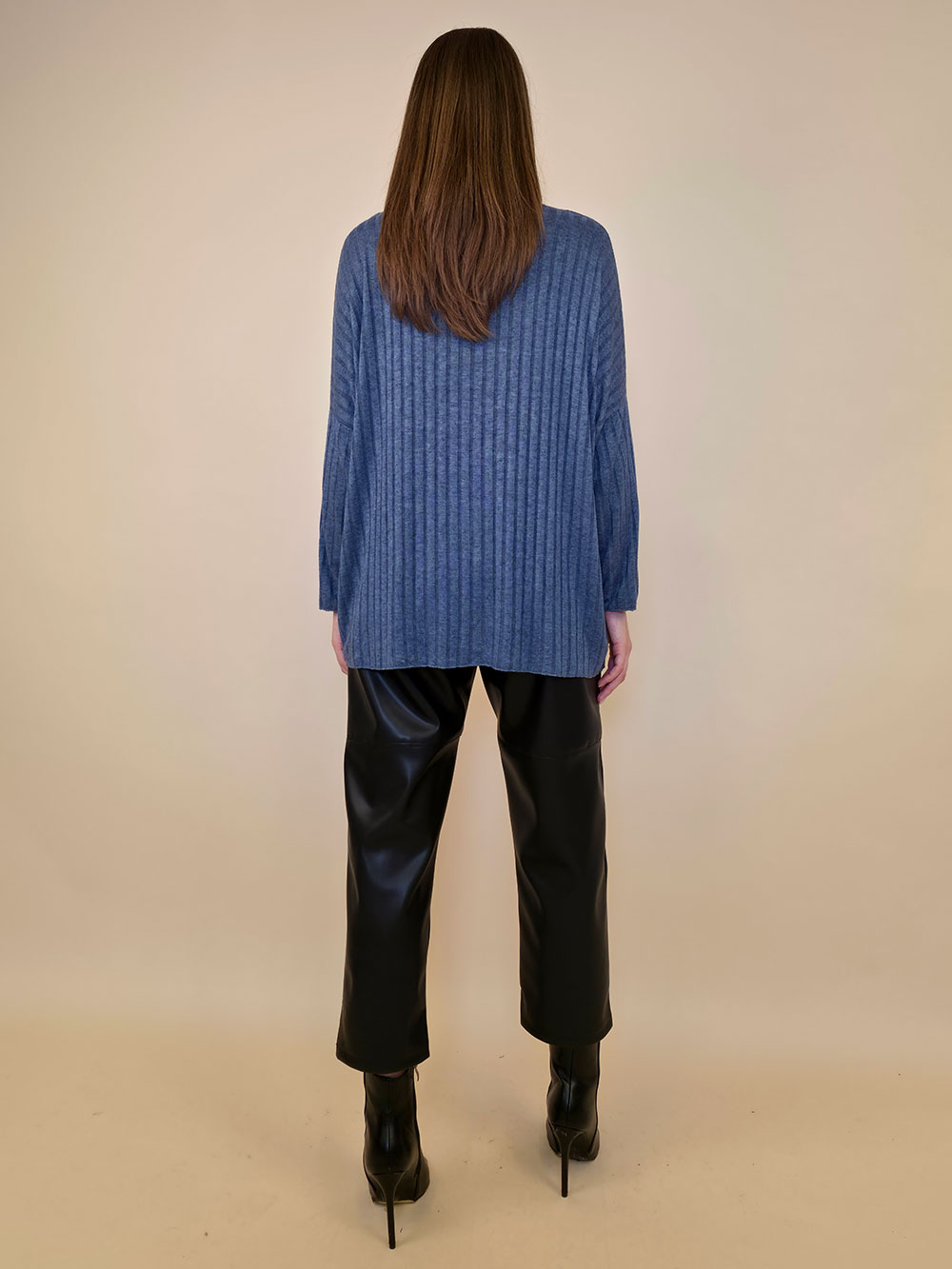 Majica+šal 46 Corinne - jeans