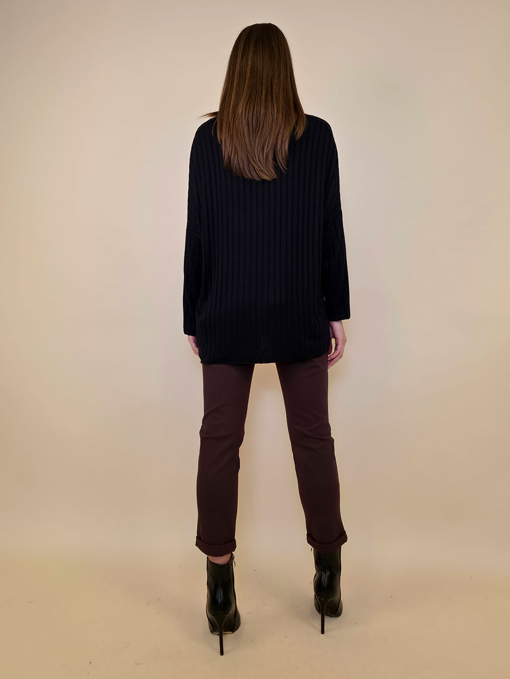 Majica+šal 46 Corinne - black