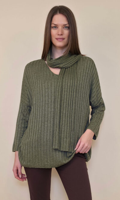 Majica+šal 46 Corinne - military