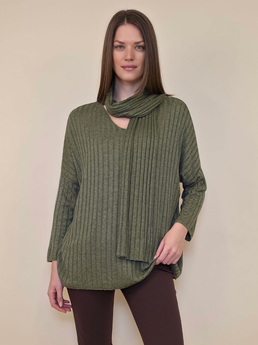 Majica+šal 46 Corinne - military