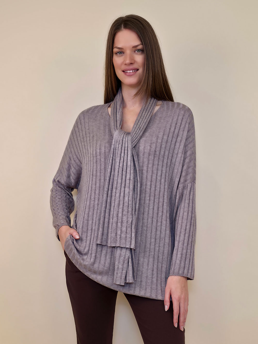 Majica+šal 46 Corinne - fango