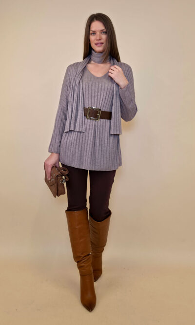 Majica+šal 46 Corinne - fango