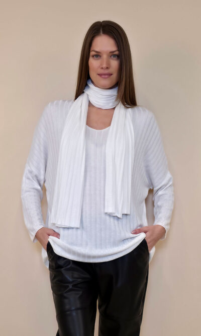 Majica+šal 46 Corinne - panna