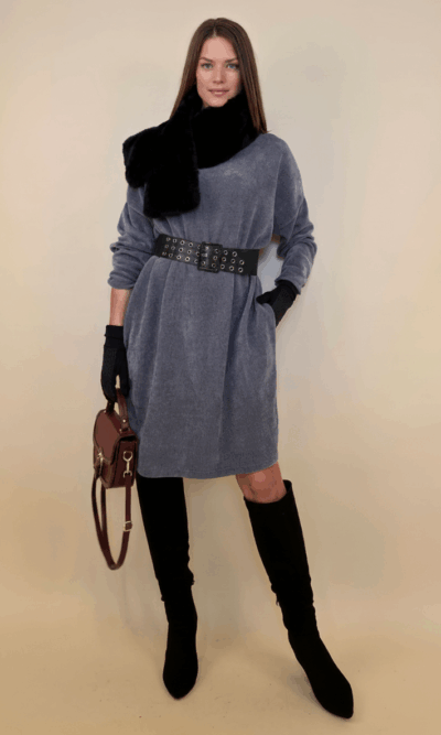 Haljina+remen 72 Elwood - ciniglia UN - grey