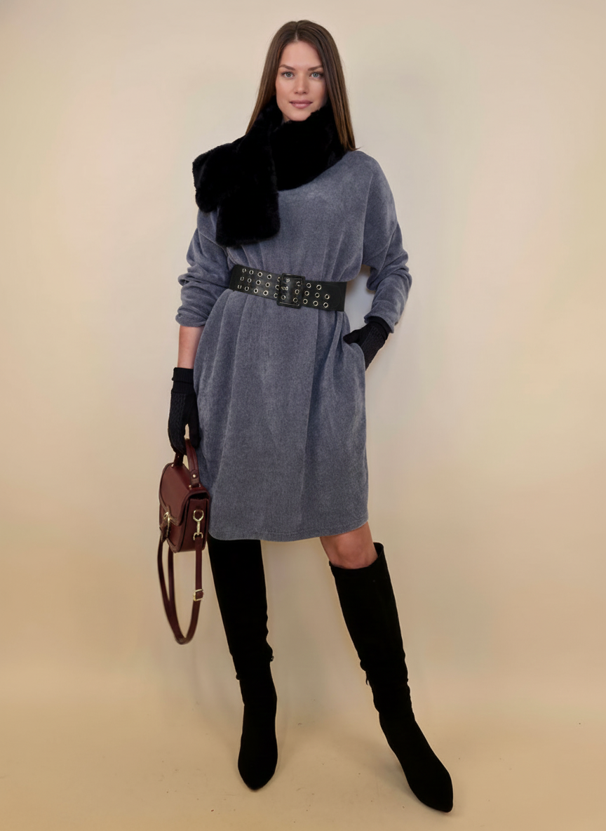 Haljina+remen 72 Elwood - ciniglia UN - grey