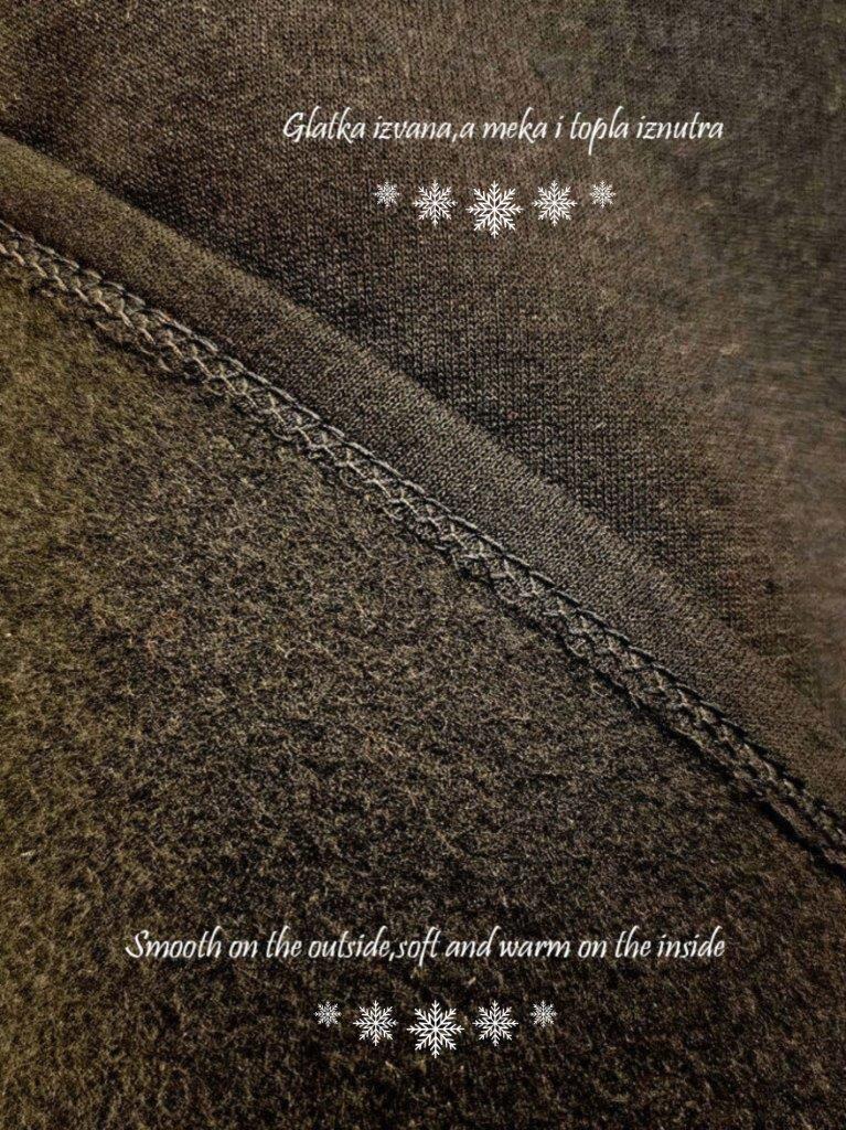 Haljina 48 YoYo deblja winter felpa - black - Slika 4