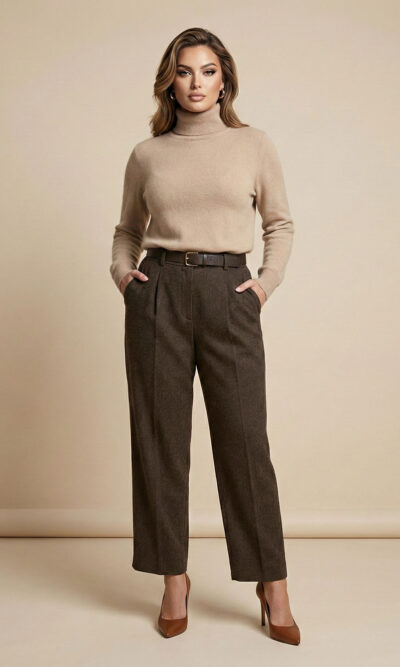 Hlače 63 Dundee - brown