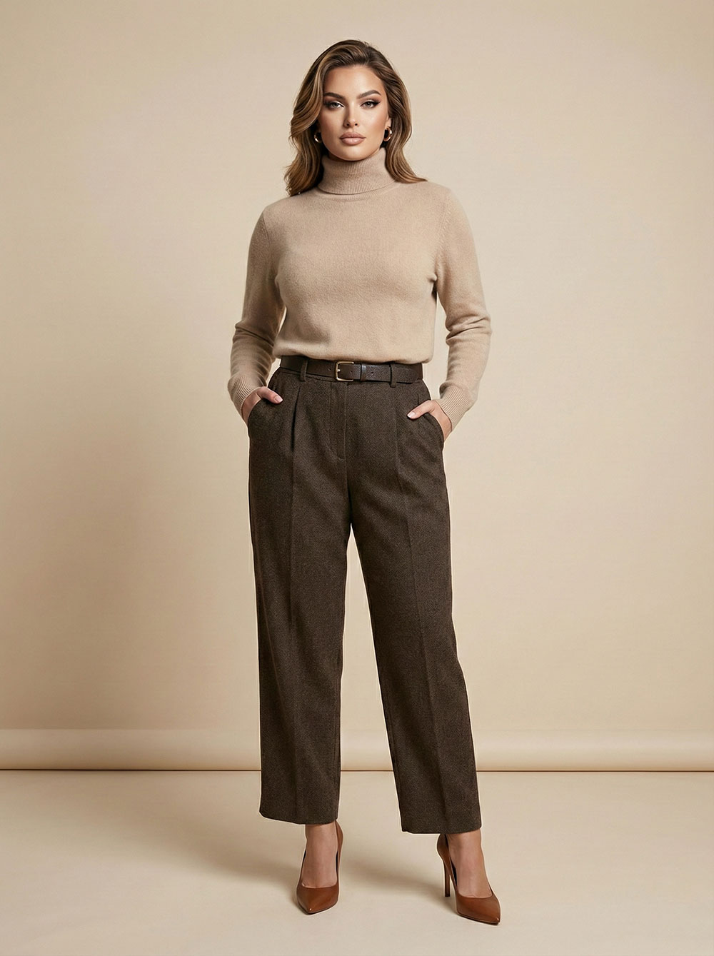 Hlače 63 Dundee - brown