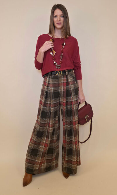 Hlače+remen 47 Benson - camel