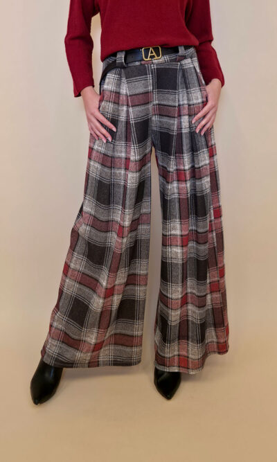 Hlače+remen 47 Benson - fango