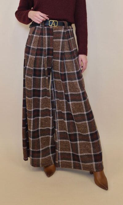 Hlače+remen 47 Benson - brown