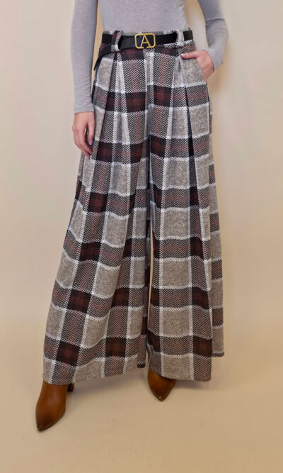 Hlače+remen 47 Benson - fango