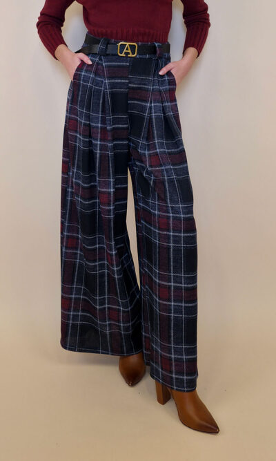 Hlače+remen 47 Benson - navy