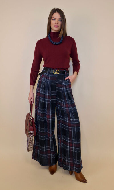 Hlače+remen 47 Benson - navy